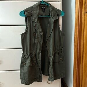 Wet Seal Green Cargo Vest
